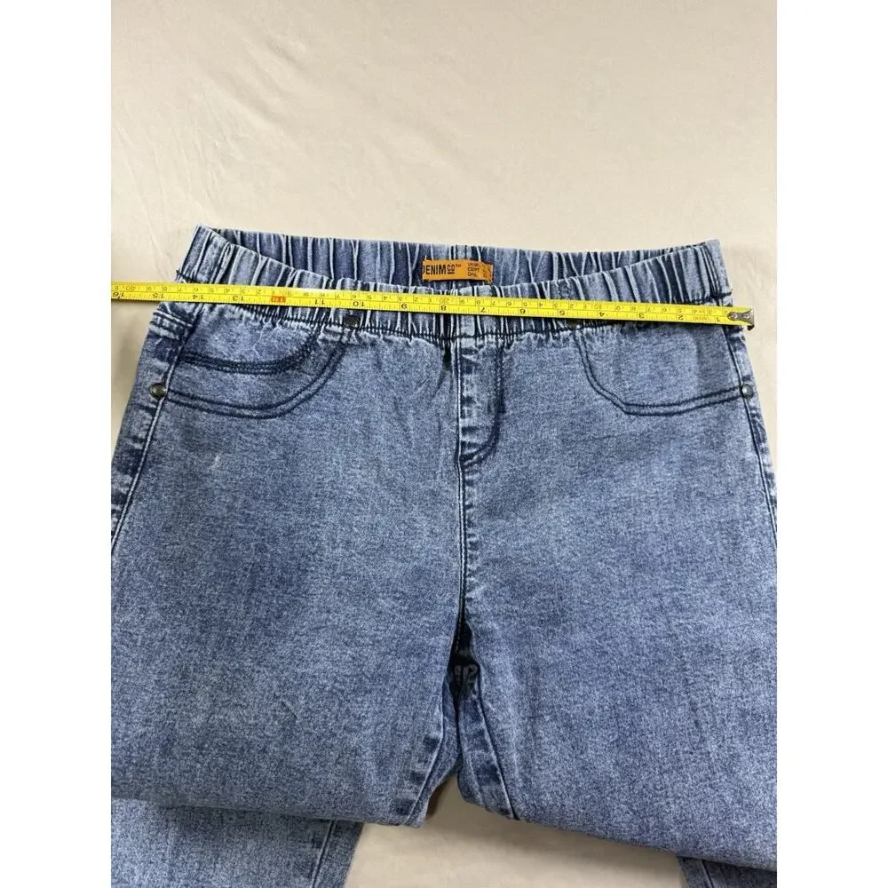 Jegging Jeans Womens Size 13 Reg Blue Skinny Stretch Denim Side Jewels